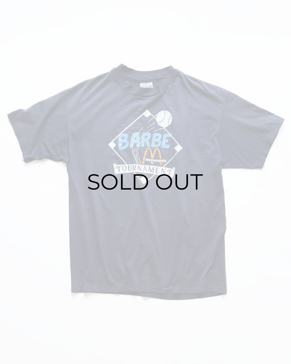 画像1: 〜90's Hanes PRINT S/S TEE "BARBE TOURNAMENT" "McDonald's" "MADE IN USA" (1)
