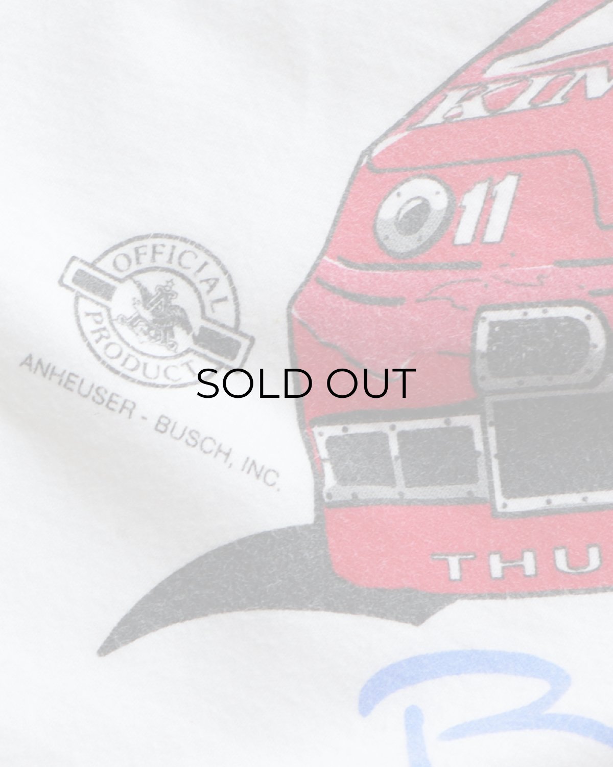 画像7: 90's Hanes COTTON W-PRINT S/S POCKET TEE "Bud RACING" "MADE IN USA" (7)