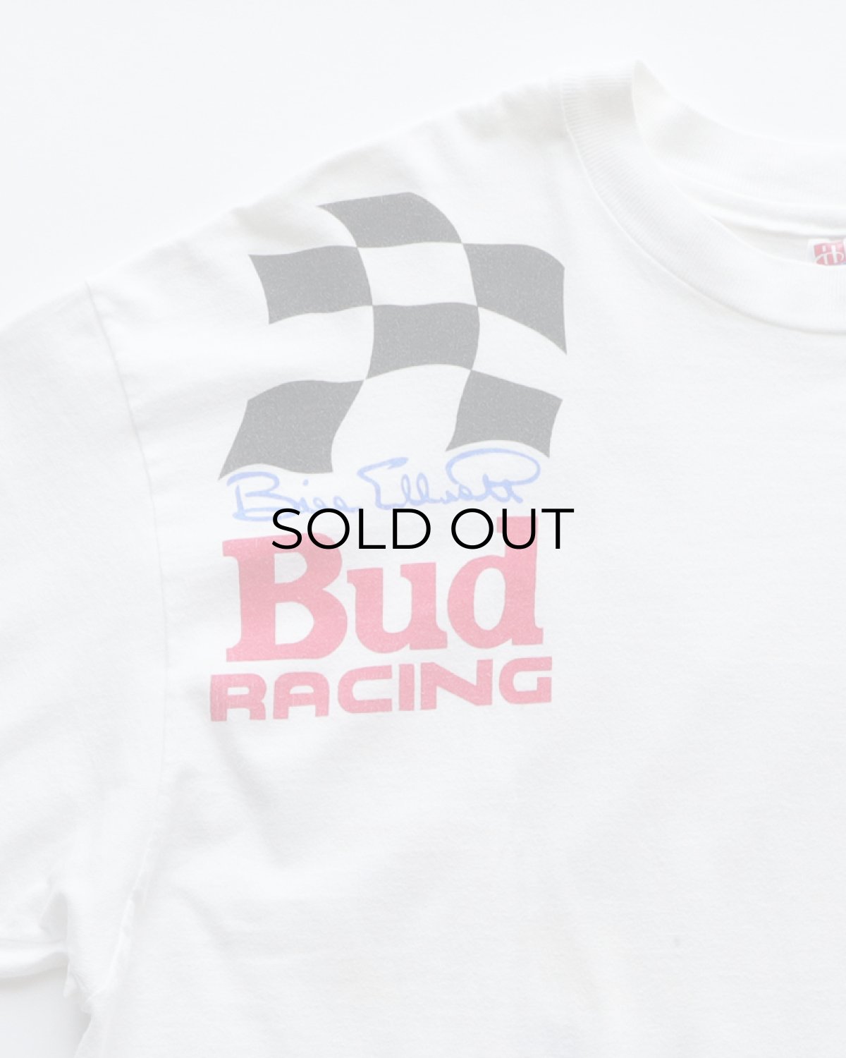 画像3: 90's Hanes COTTON W-PRINT S/S POCKET TEE "Bud RACING" "MADE IN USA" (3)