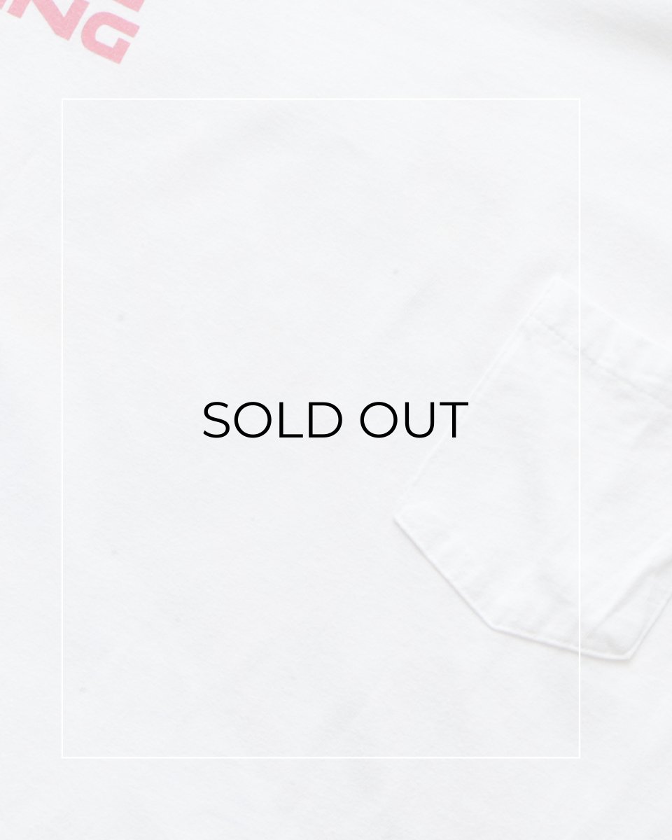 画像10: 90's Hanes COTTON W-PRINT S/S POCKET TEE "Bud RACING" "MADE IN USA" (10)