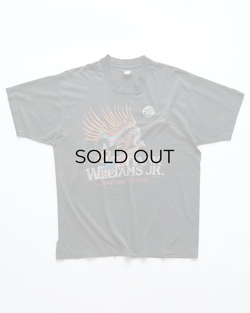 画像1: 80's SCREEN STARS W-PRINT S/S ARTIST TEE "HANK WILLIAMS JR." "MADE IN USA" (1)