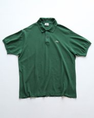 画像1: 〜00's LACOSTE COTTON MOSS STITCH S/S POLO SHIRT (1)
