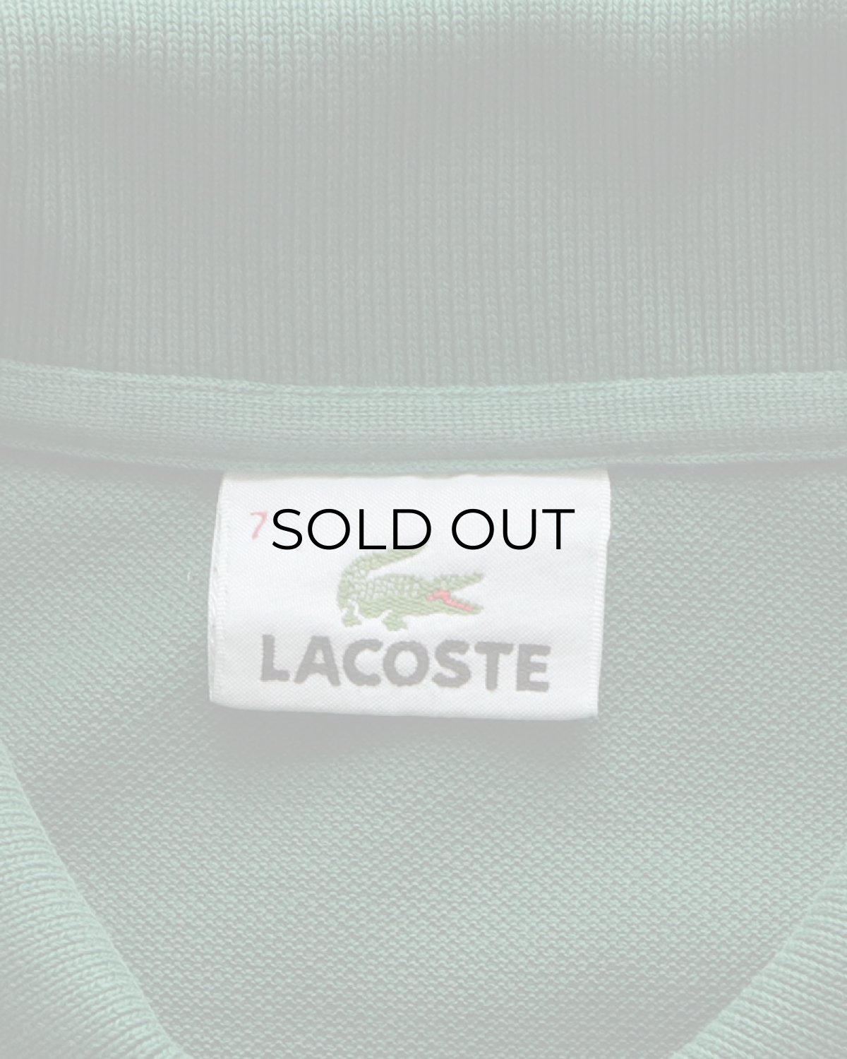 画像6: 〜00's LACOSTE COTTON MOSS STITCH S/S POLO SHIRT (6)