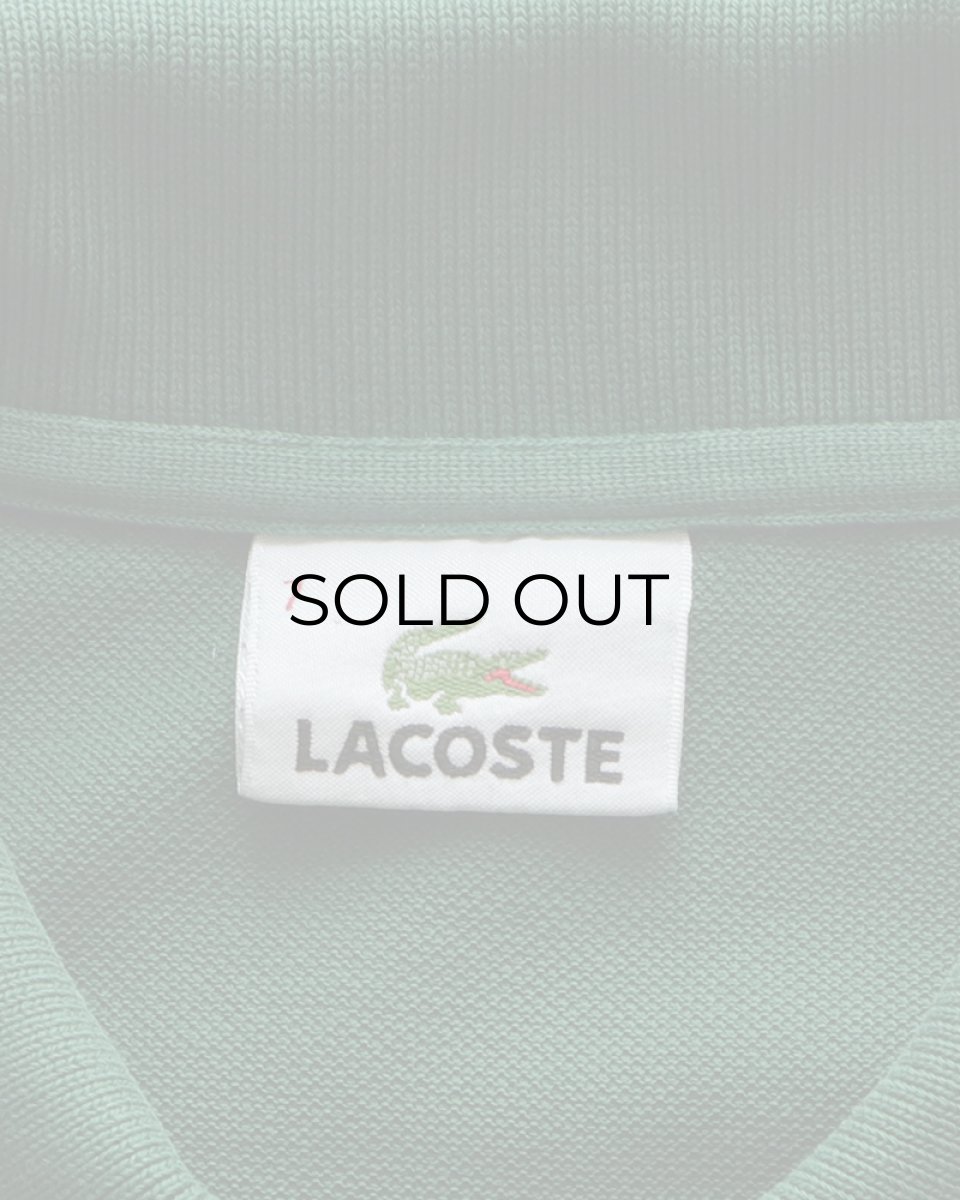 画像6: 〜00's LACOSTE COTTON MOSS STITCH S/S POLO SHIRT (6)