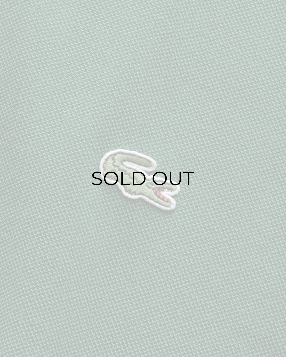 画像7: 〜00's LACOSTE COTTON MOSS STITCH S/S POLO SHIRT (7)