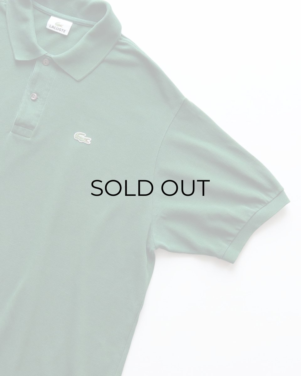 画像3: 〜00's LACOSTE COTTON MOSS STITCH S/S POLO SHIRT (3)