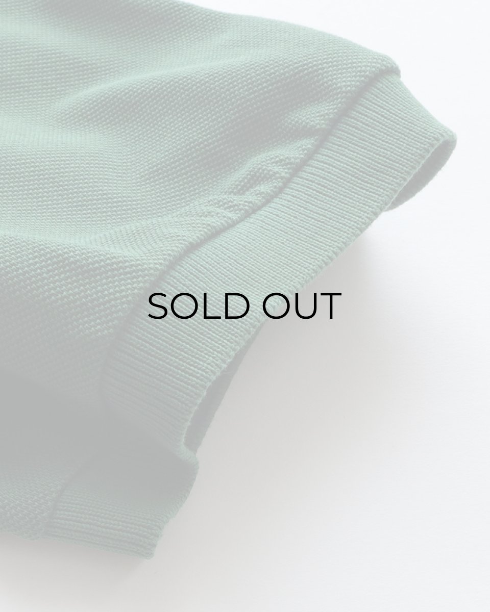 画像8: 〜00's LACOSTE COTTON MOSS STITCH S/S POLO SHIRT (8)