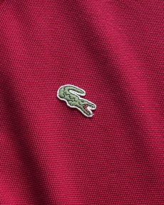 画像7: 〜00's LACOSTE COTTON MOSS STITCH S/S POLO SHIRT (7)