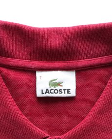 画像6: 〜00's LACOSTE COTTON MOSS STITCH S/S POLO SHIRT (6)