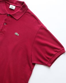 画像3: 〜00's LACOSTE COTTON MOSS STITCH S/S POLO SHIRT (3)