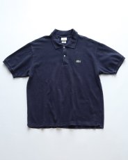 画像1: 〜00's LACOSTE COTTON MOSS STITCH S/S POLO SHIRT (1)