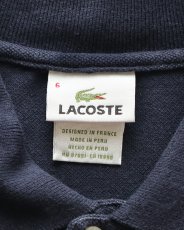 画像6: 〜00's LACOSTE COTTON MOSS STITCH S/S POLO SHIRT (6)