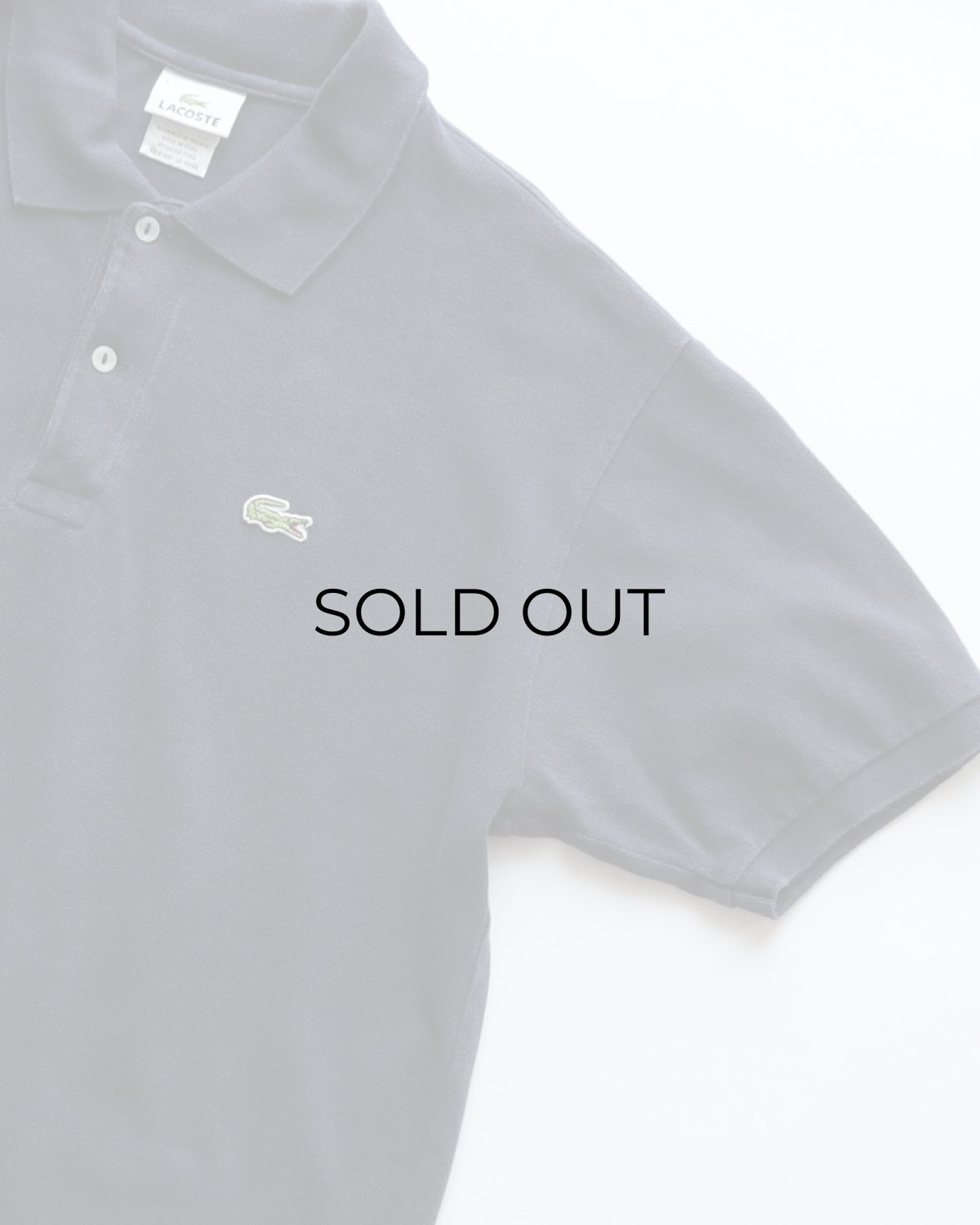 画像3: 〜00's LACOSTE COTTON MOSS STITCH S/S POLO SHIRT (3)