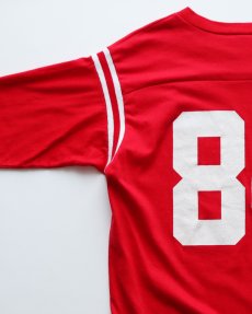 画像5: 80's ARTEX COTTON W-PRINT HALF SLEEVE FOOTBALL TEE "STEVENS 84" "MADE IN USA" (5)