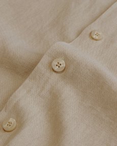 画像8: TRUST LINEN RAYON S/S LOOP COLLAR BOX SHIRT (8)