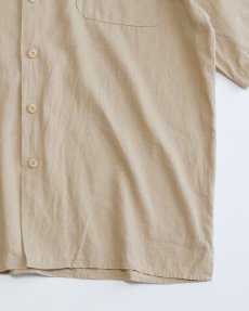 画像4: TRUST LINEN RAYON S/S LOOP COLLAR BOX SHIRT (4)
