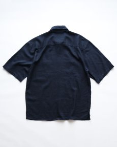 画像2: TRUST USA LINEN RAYON S/S LOOP COLLAR BOX SHIRT (2)