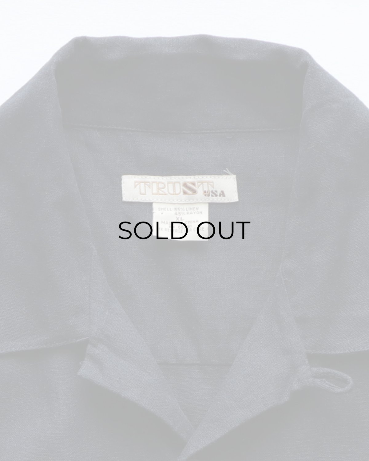 画像7: TRUST USA LINEN RAYON S/S LOOP COLLAR BOX SHIRT (7)