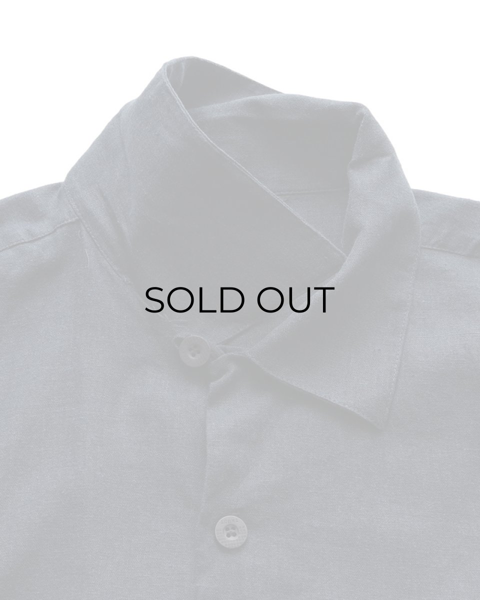 画像8: TRUST USA LINEN RAYON S/S LOOP COLLAR BOX SHIRT (8)