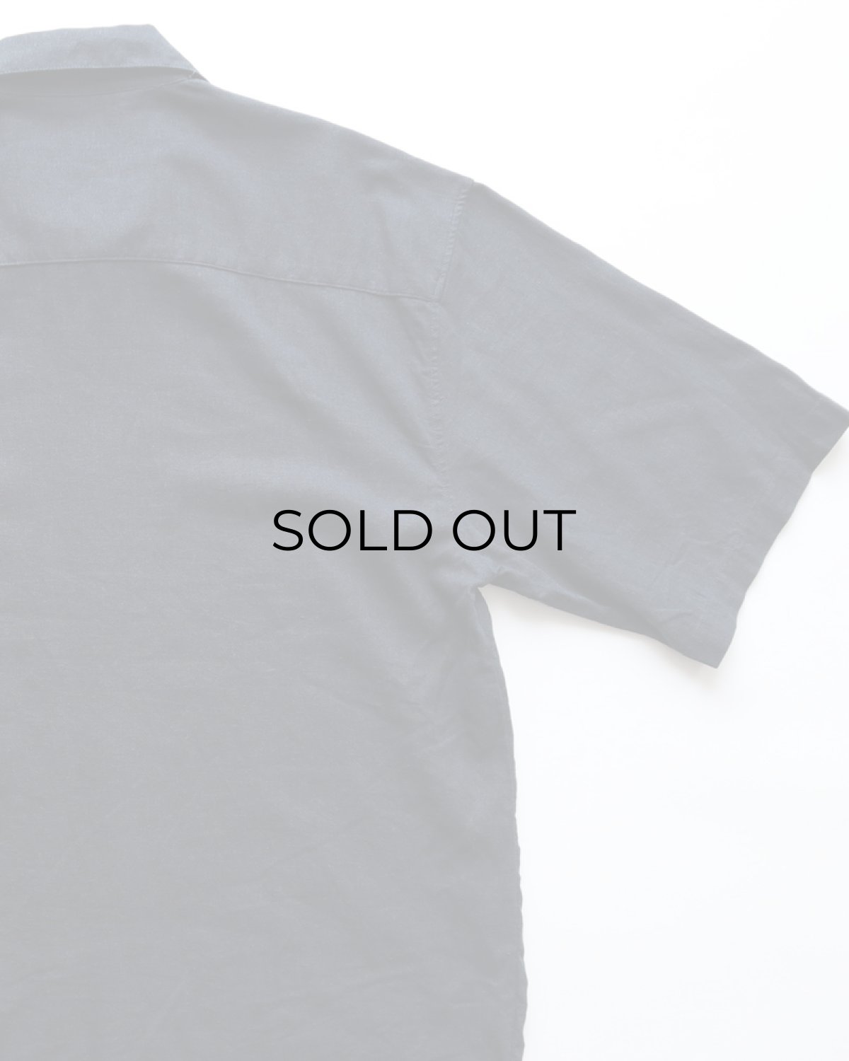 画像5: TRUST USA LINEN RAYON S/S LOOP COLLAR BOX SHIRT (5)