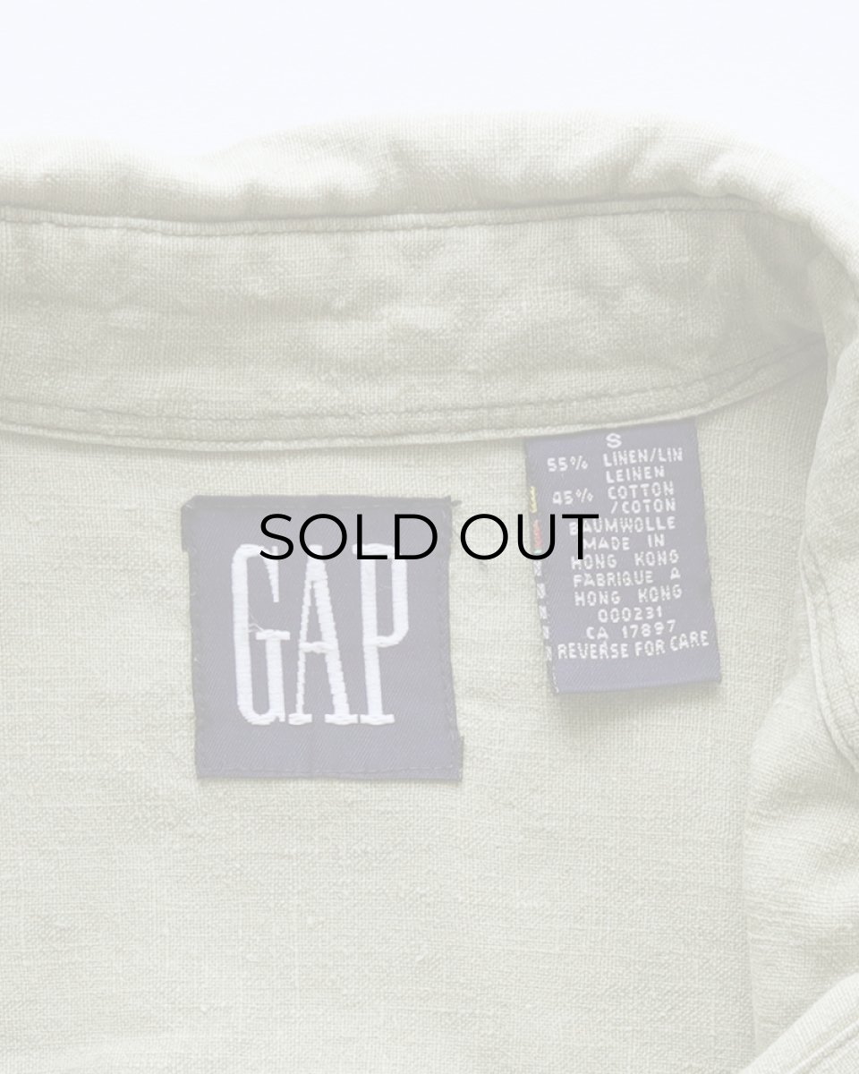 画像6: 90's GAP LINEN COTTON S/S B/D SHIRT (6)