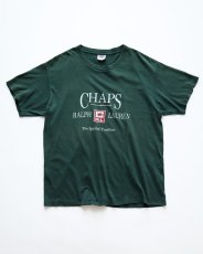 画像1: 90's CHAPS RALPH LAUREN COTTON LOGO PRINT S/S TEE "MADE IN USA" (1)