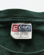 画像5: 90's CHAPS RALPH LAUREN COTTON LOGO PRINT S/S TEE "MADE IN USA" (5)