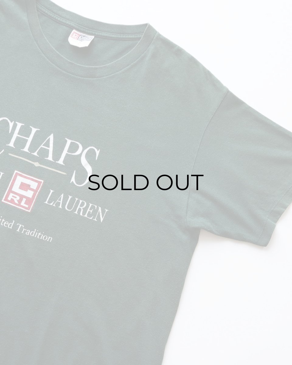 画像3: 90's CHAPS RALPH LAUREN COTTON LOGO PRINT S/S TEE "MADE IN USA" (3)
