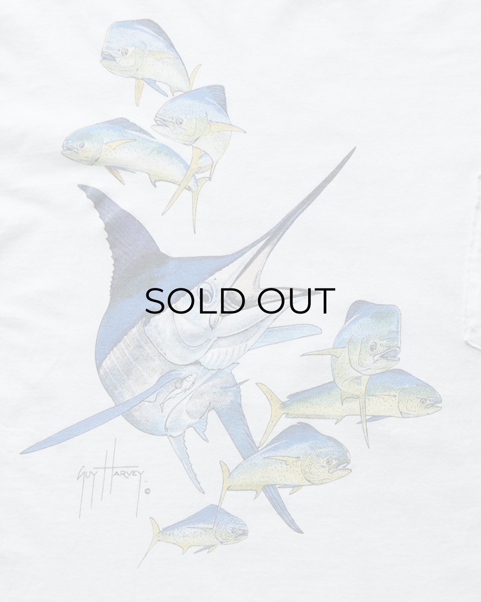 画像8: 〜90's TSF SPORTSWEAR COTTON W-PRINT S/S POCKET TEE "Guy Harvey" "MADE IN USA" (8)