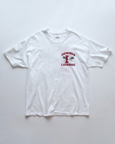 画像1: 〜00's Champion COTTON W-PRINT S/S TEE "DENISON LACROSSE" "MADE IN USA" (1)