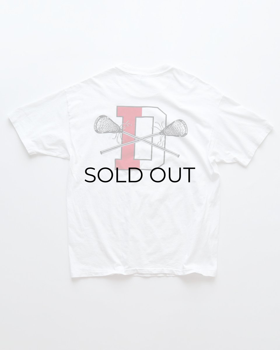 画像2: 〜00's Champion COTTON W-PRINT S/S TEE "DENISON LACROSSE" "MADE IN USA" (2)