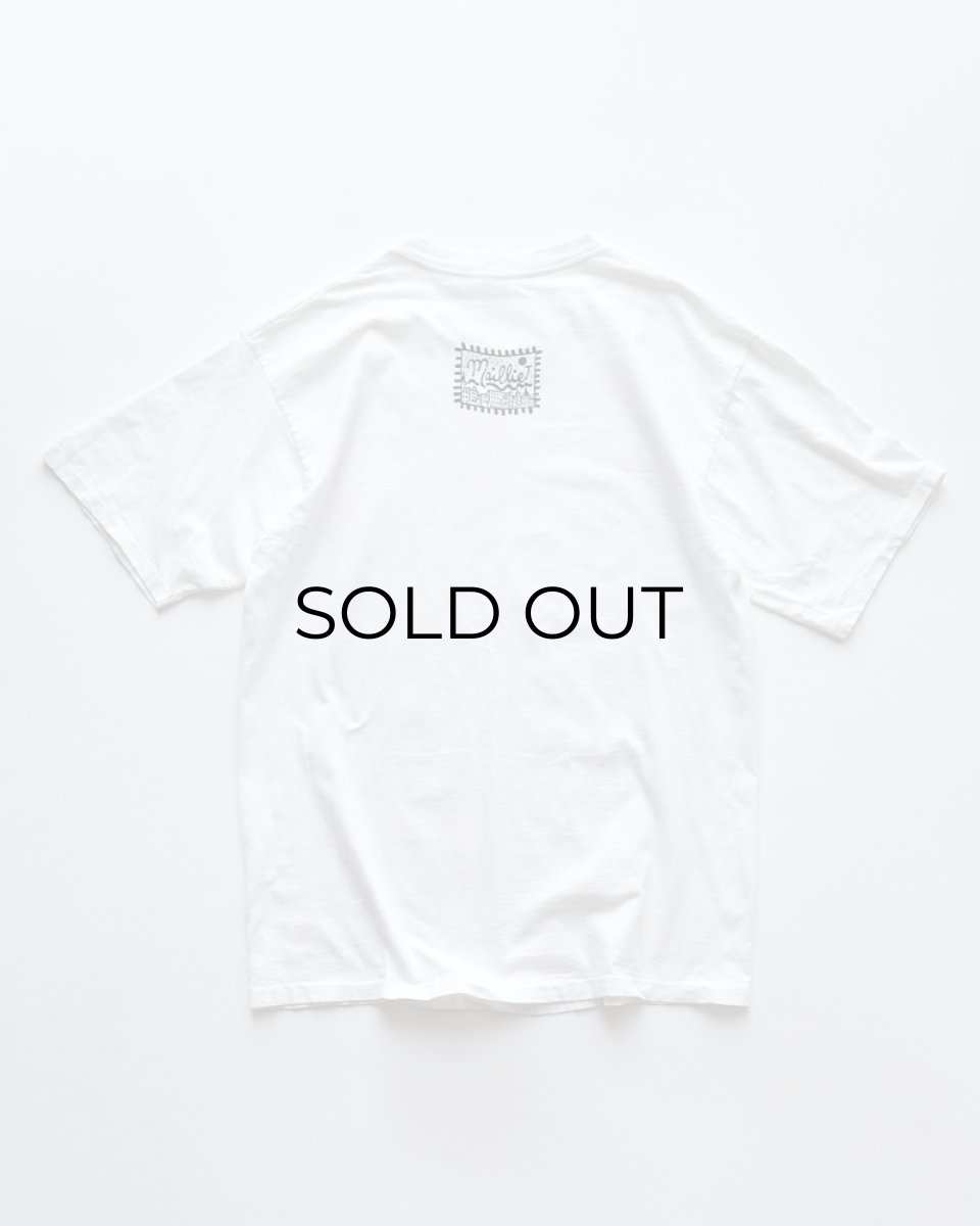 画像2: 90's UNKNOWN BRAND COTTON PRINT S/S ART TEE "MYLES MAILLIE" (2)