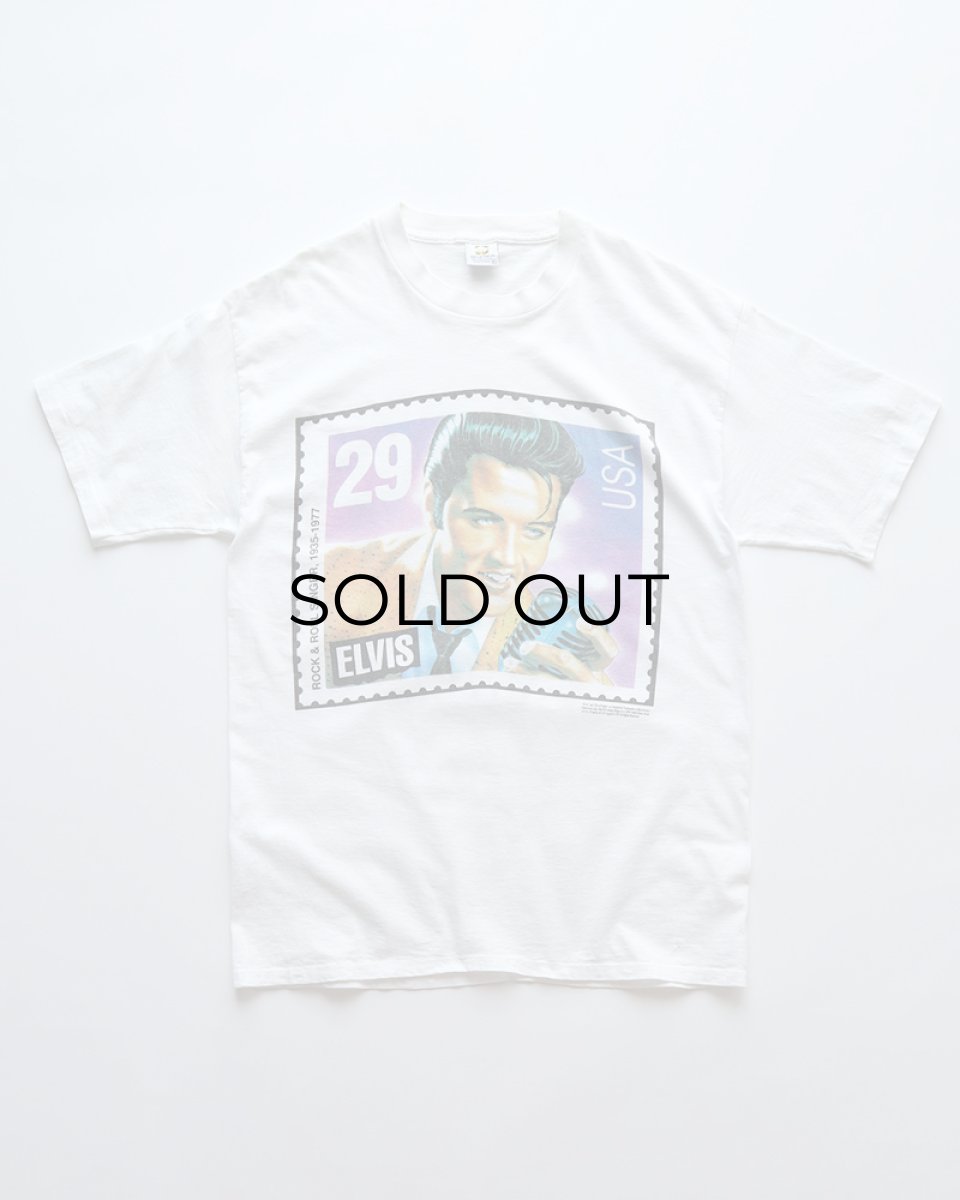 画像1: 90's HIGH COTTON, INC. COTTON PRINT S/S ARTIST TEE "ELVIS" "MADE IN USA" (1)