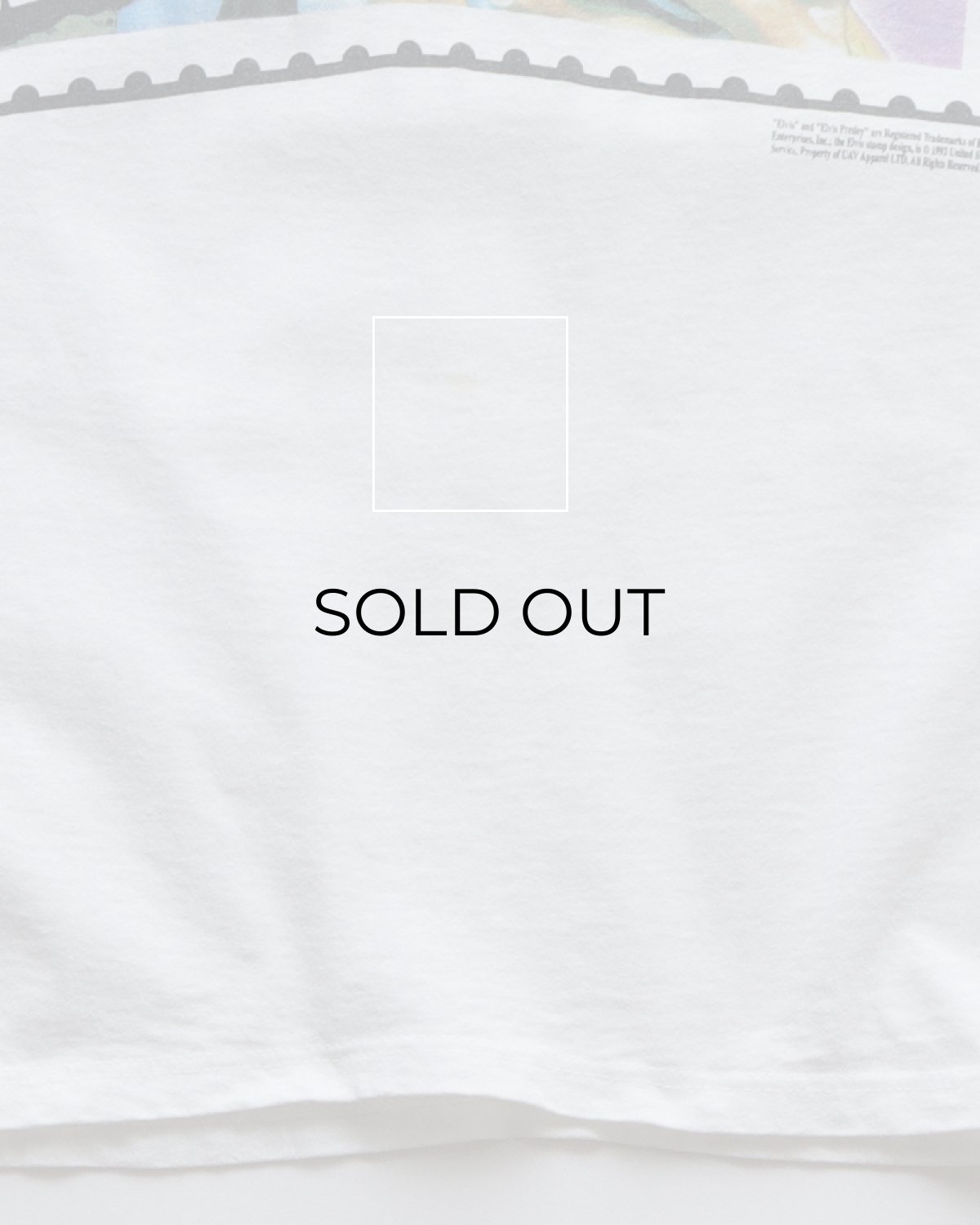 画像13: 90's HIGH COTTON, INC. COTTON PRINT S/S ARTIST TEE "ELVIS" "MADE IN USA" (13)