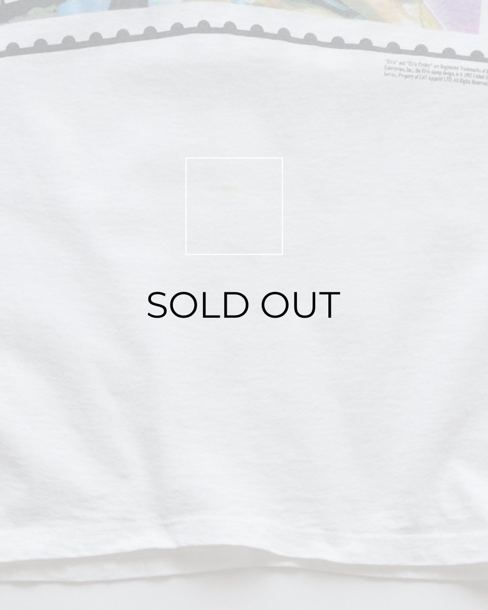 画像13: 90's HIGH COTTON, INC. COTTON PRINT S/S ARTIST TEE "ELVIS" "MADE IN USA" (13)