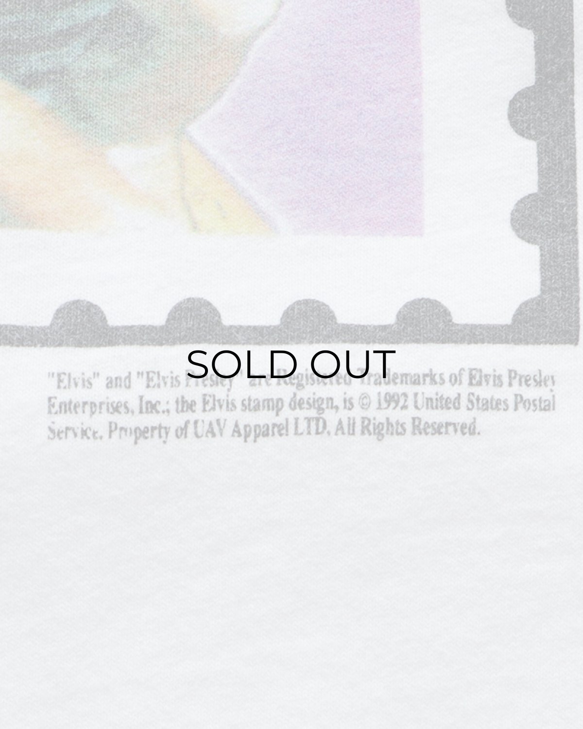 画像9: 90's HIGH COTTON, INC. COTTON PRINT S/S ARTIST TEE "ELVIS" "MADE IN USA" (9)