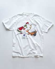 画像1: 90's TULTEX COTTON PRINT S/S TEE "THE GRINCH" (1)