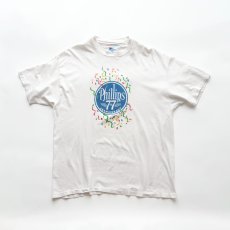 画像1: 90's Hanes COTTON W-PRINT S/S TEE "Phillips 77th ANNIVERSARY" "MADE IN USA" (1)