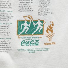 画像7: 90's UNKNOWN BRAND COTTON W-PRINT S/S TEE "1996 OLYMPIC TORCH RELAY" "Coca Cola" (7)