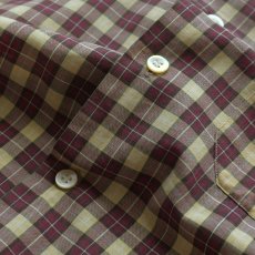 画像7: 60's UNKNOWN BRAND COTTON CHECK B/D OPEN COLLAR S/S BOX SHIRT (7)