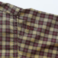 画像8: 60's UNKNOWN BRAND COTTON CHECK B/D OPEN COLLAR S/S BOX SHIRT (8)