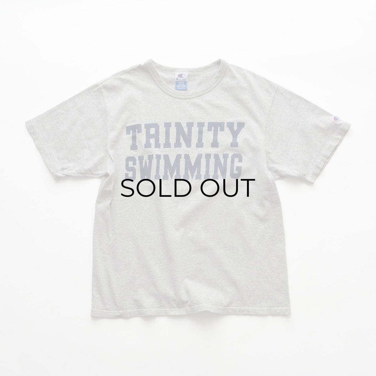 画像1: 90's Champion COTTON RAYON PRINT S/S TEE "TRINITY SWIMMING" "MADE IN USA" (1)