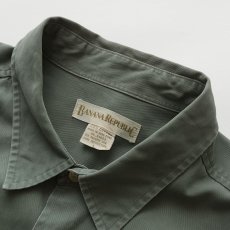 画像12: 80's BANANA REPUBLIC COTTON TWILL SAFARI SHIRT (12)