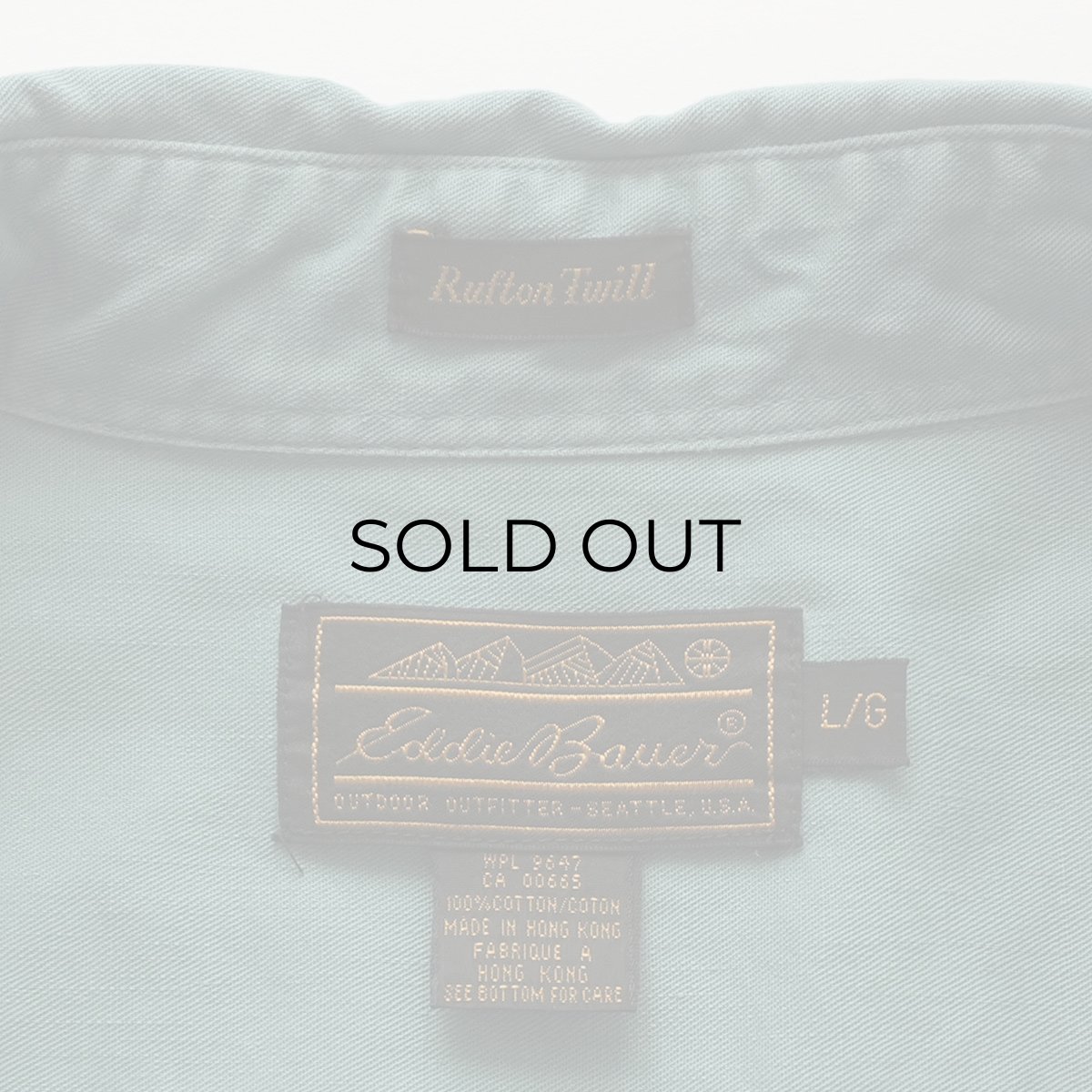 画像11: 80's Eddie Bauer COTTON TWILL B/D SHIRT (11)