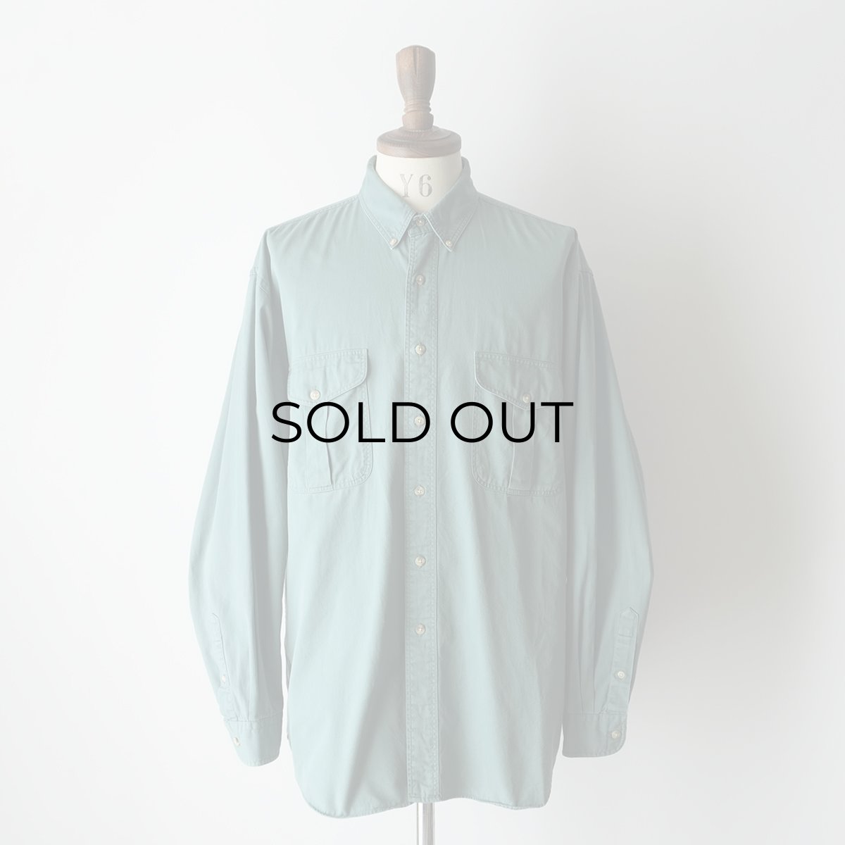画像1: 80's Eddie Bauer COTTON TWILL B/D SHIRT (1)