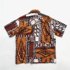 画像3: 〜70's Lauhala COTTON ALL OVER PATTERN LOOP COLLAR S/S HAWAIIAN SHIRT "MADE IN HAWAII" (3)