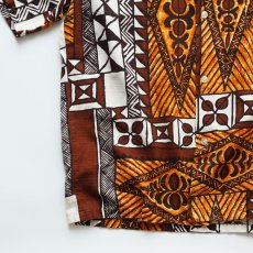 画像5: 〜70's Lauhala COTTON ALL OVER PATTERN LOOP COLLAR S/S HAWAIIAN SHIRT "MADE IN HAWAII" (5)
