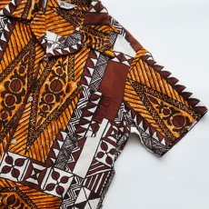画像4: 〜70's Lauhala COTTON ALL OVER PATTERN LOOP COLLAR S/S HAWAIIAN SHIRT "MADE IN HAWAII" (4)