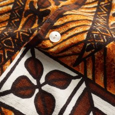 画像10: 〜70's Lauhala COTTON ALL OVER PATTERN LOOP COLLAR S/S HAWAIIAN SHIRT "MADE IN HAWAII" (10)