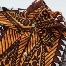 画像8: 〜70's Lauhala COTTON ALL OVER PATTERN LOOP COLLAR S/S HAWAIIAN SHIRT "MADE IN HAWAII" (8)
